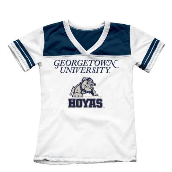 Georgetown University Youth Girls V Neck Tee - Picture 1 of 1